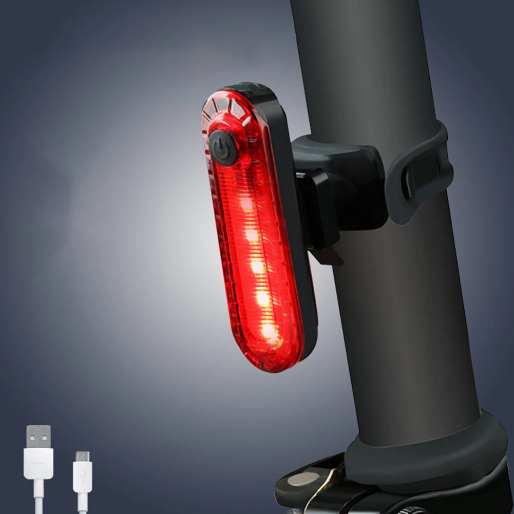 

Rear Bicycle Tail Light USB Rechargeable Red Ultra Bright Taillights MTB Light Night Cycling Safety LED Bright Taillights