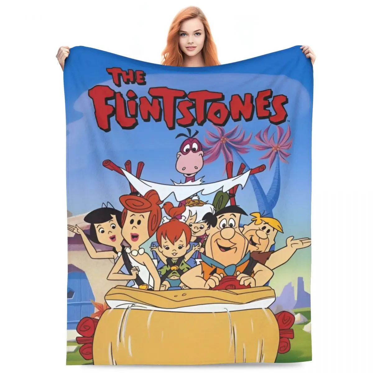 Уютное одеяло с рисунком из мультфильма дабба декоративное для комнаты Merch очень