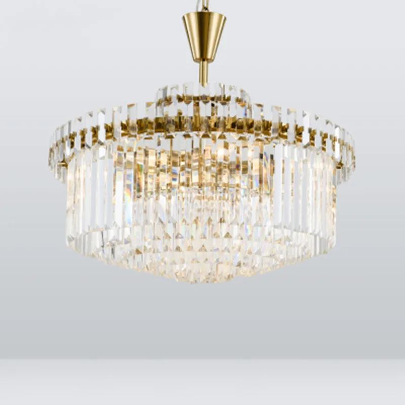 New lighting item large chandelier crystal chandeliers LED luminare AC110V 220V gold dining room living room chandeliers