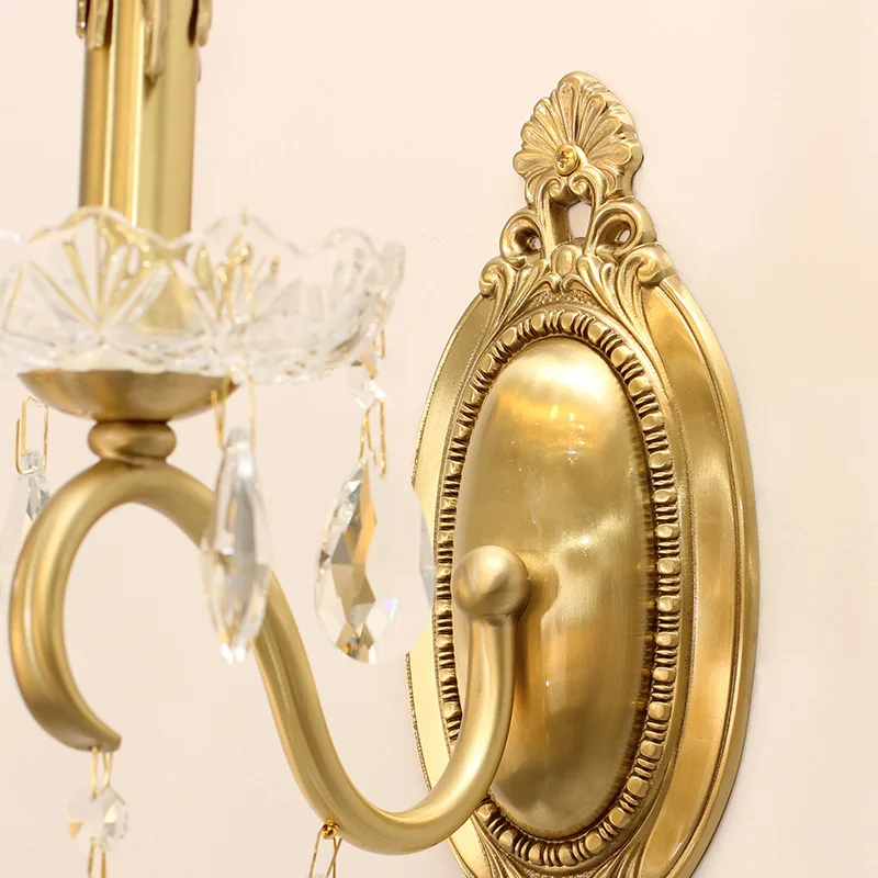 

Настенный светильник, украшенный медью, для гостиной, спальни, кабинета, коридора, настенный светильник, зеркальный передний светильник