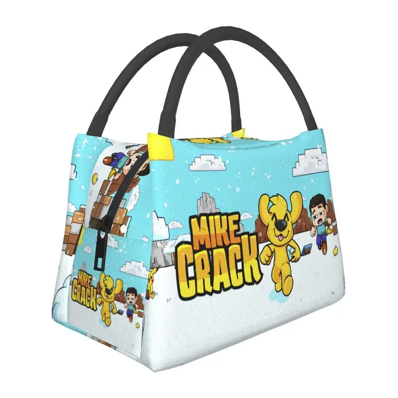 

Mikecrack Anime Cartoon Insulated Lunch Bag for School Office Portable Cooler Thermal Bento Box Women