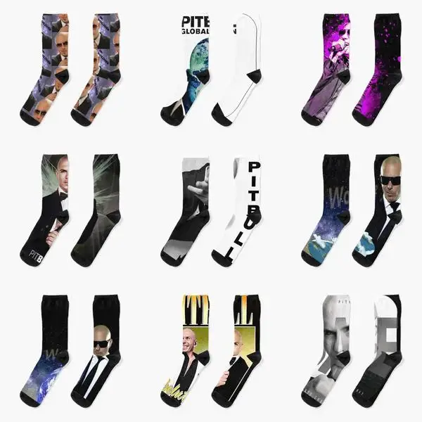 

Клубные носки Mr Worldwide Pitbull, лучшие осенние Забавные милые короткие хлопковые черные удобные женские спортивные дышащие носки унисекс