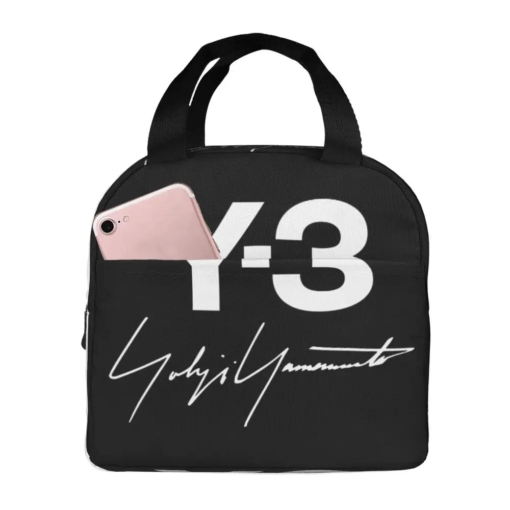 

Изолированная сумка для ланча Yohji Yamamoto по улицам в Париже для женщин и мужчин, портативная Термосумка, Ланч-бокс, сумки для еды