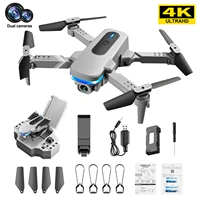 ky910 mini drone with dual camera 4k hd wide angle wifi fpv professional foldable outdoor rc helicopter quadcopter toys foy boys