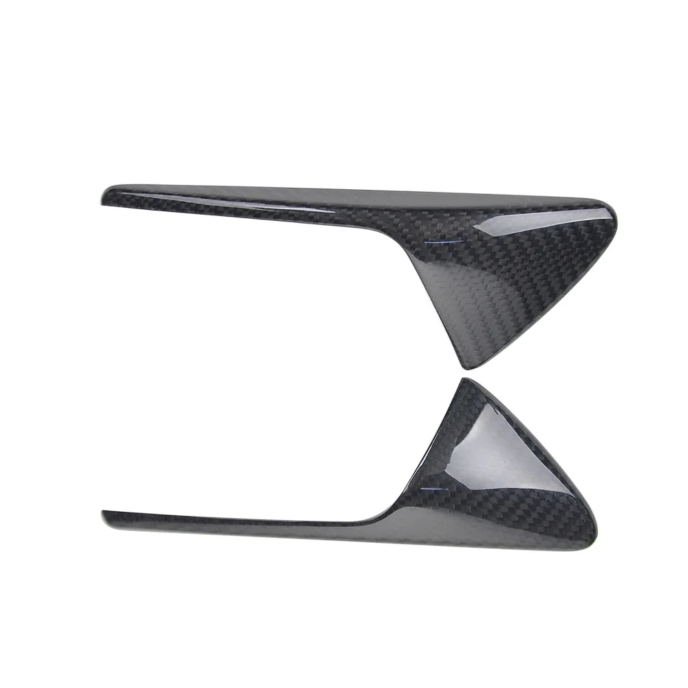 

Side Camera Cover Real Dry Carbon Fiber Side Vent Cover Trims For Tesla Model 3 Y S X 2017-2019