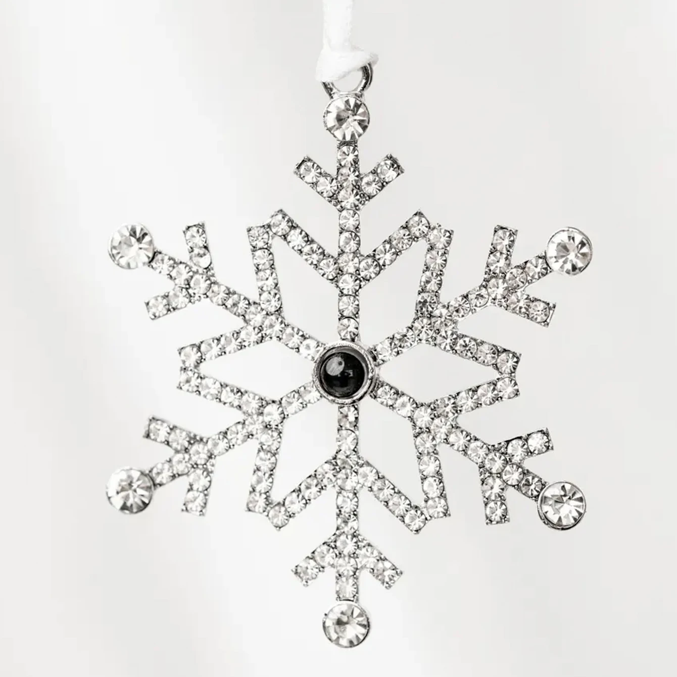 DHQH ежегодный новый индивидуальный фотопроекционный кулон в виде снежинки персонализированное изображение снежинка повседневные аксессуары Рождественский подарок