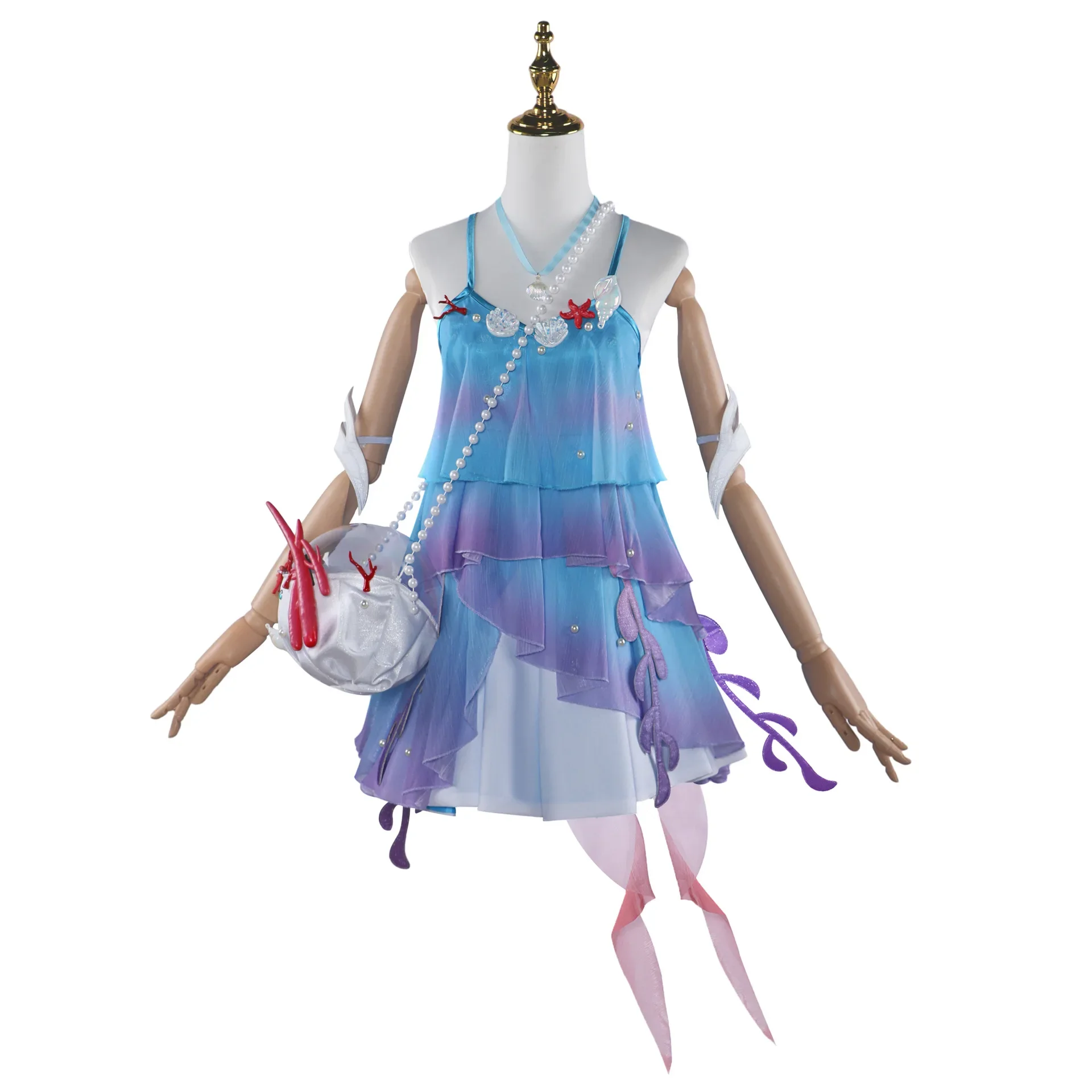 Долия Косплей Костюм Игра Honor of Kings Doria Униформа Платье Сумка Головные Уборы