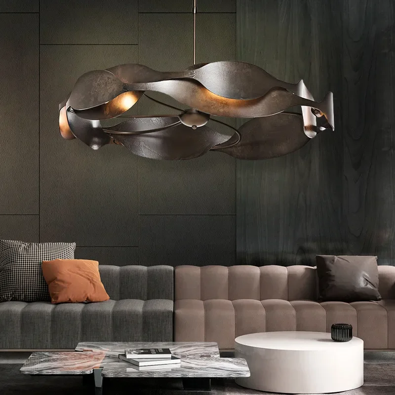 Итальянский роскошный подвесной светильник для гостиной металлическое окно