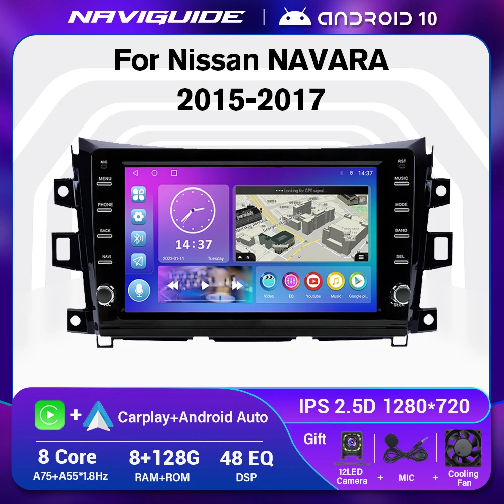 

Автомагнитола IDE для Nissan NAVARA Frontier NP300 2015-2017, Android 10, мультимедийный плеер с GPS-навигацией, 8 + 128 ГГц, стерео 10 дюймов