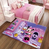 disney mickey mouse frozen carpet cute cartoon childrens bedroom bedside floor mat non slip game mat decoration home
