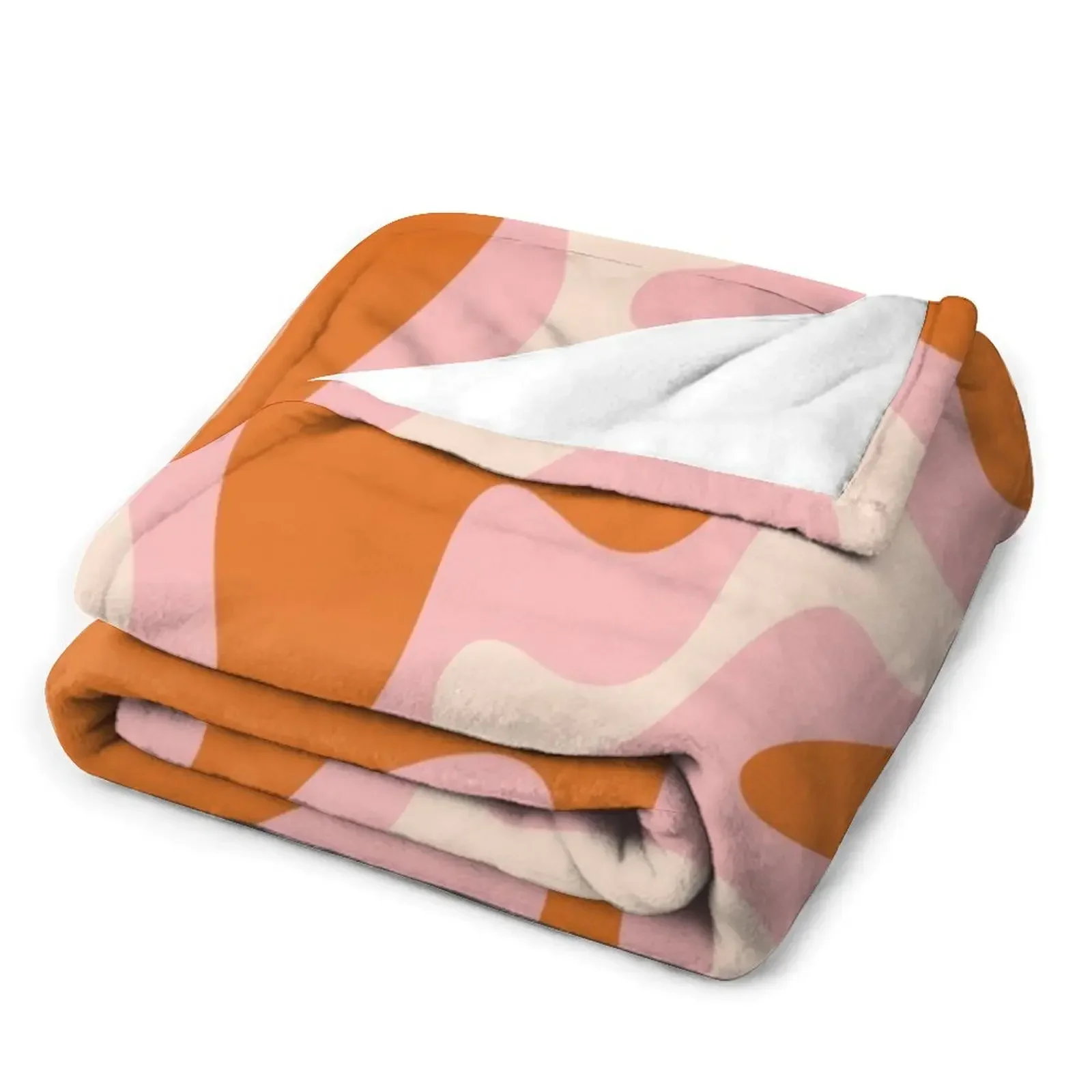 Мягкое летнее одеяло в стиле ретро с абстрактным рисунком