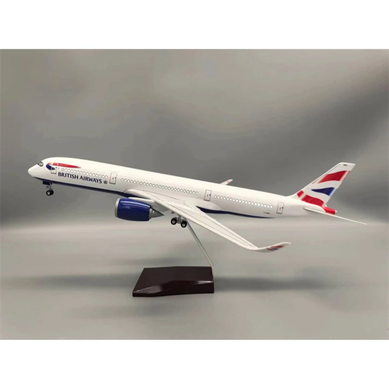 Фото 1/130 Scale 43CM Airplane A350 Dreamliner Aircraft BRITISH AIRWAYS Airlines Model Light Wheel Diecast Resin Plane Collection №2