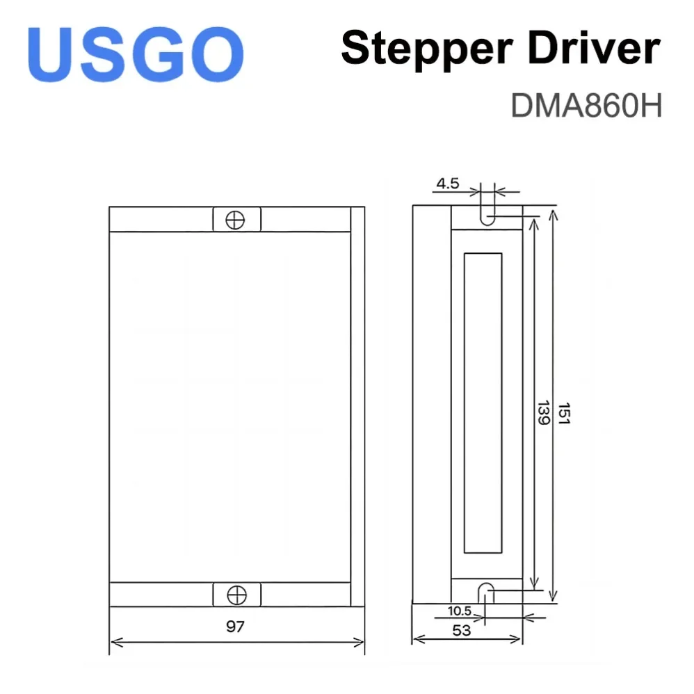 Двухфазный шаговый драйвер Leadshine DMA860H 7-16 мА 18 в/70 в/80 В переменного тока 2 4-а для