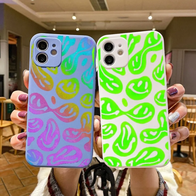 

Colorful Pattern Phone Case For IPhone 14 11 12 13 Pro Max X XR XSMax 6 6S 7 8 Plus SE 2022 Soft Square Color Phone Cover