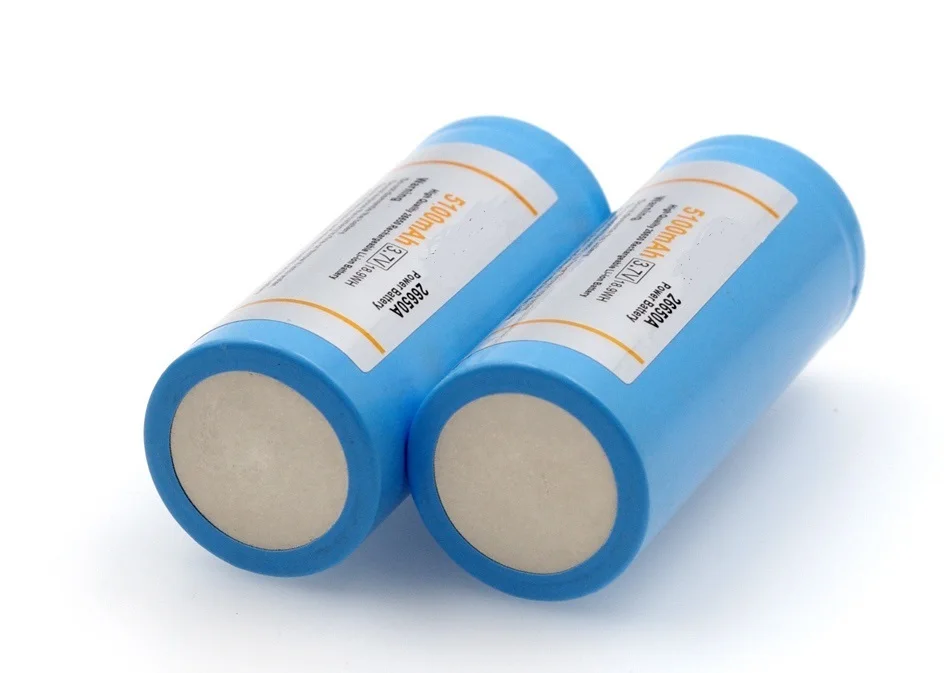 

26650-55A 5000mAh 26650 Li-ion 3.7v Rechargeable Battery for Flashlight 20A 3.6V Power batteries