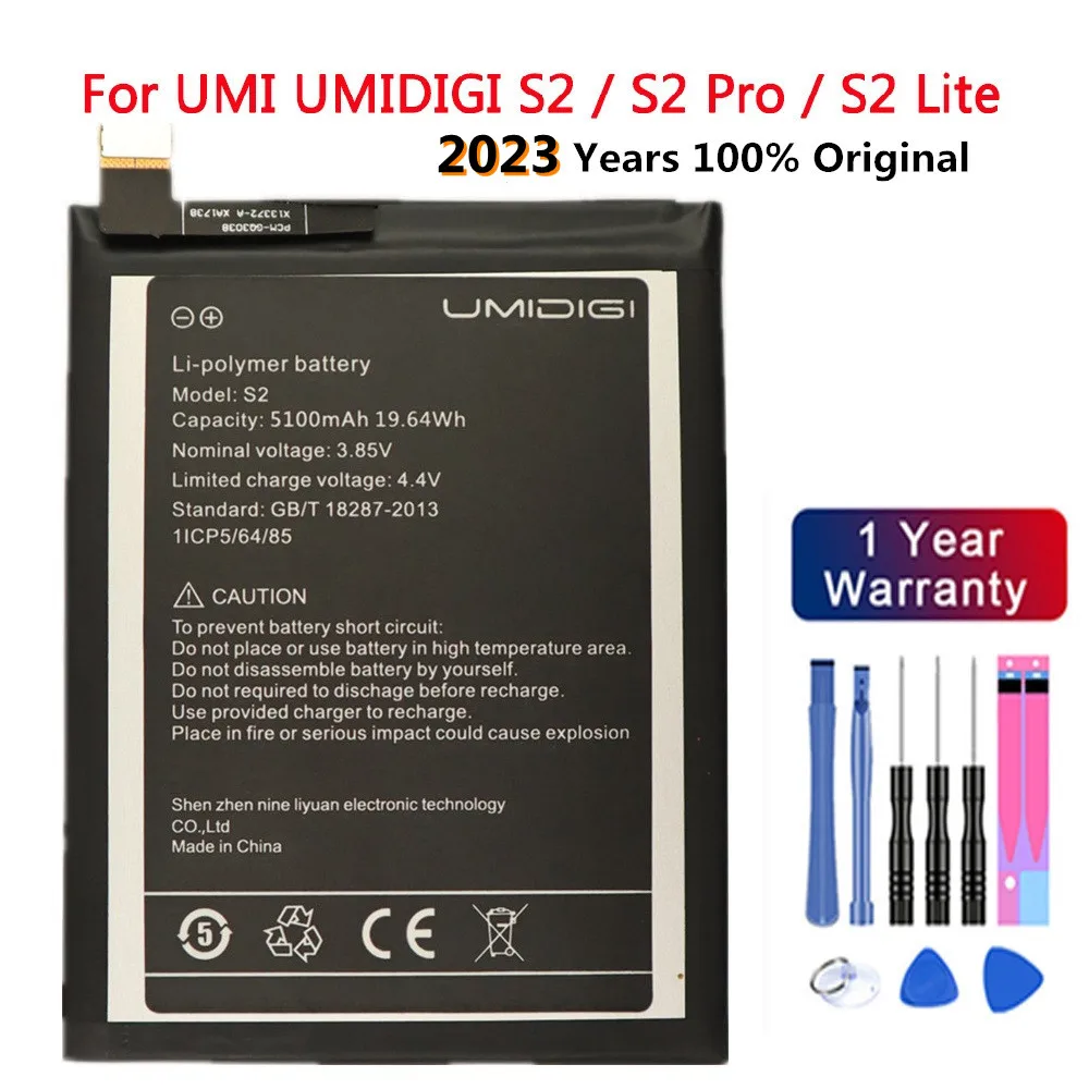 

2023 New Original UMI 5100mAh Phone Battery For UMI UMIDIGI S2 / S2 Pro / S2 Lite High Quality Smartphone Replacement Batteries