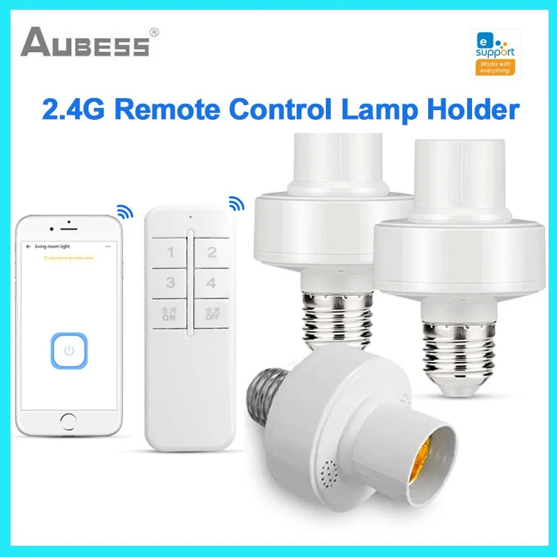 

Умный держатель для лампы EWeLink, осветительный прибор для умного дома с дистанционным управлением, с управлением через приложение