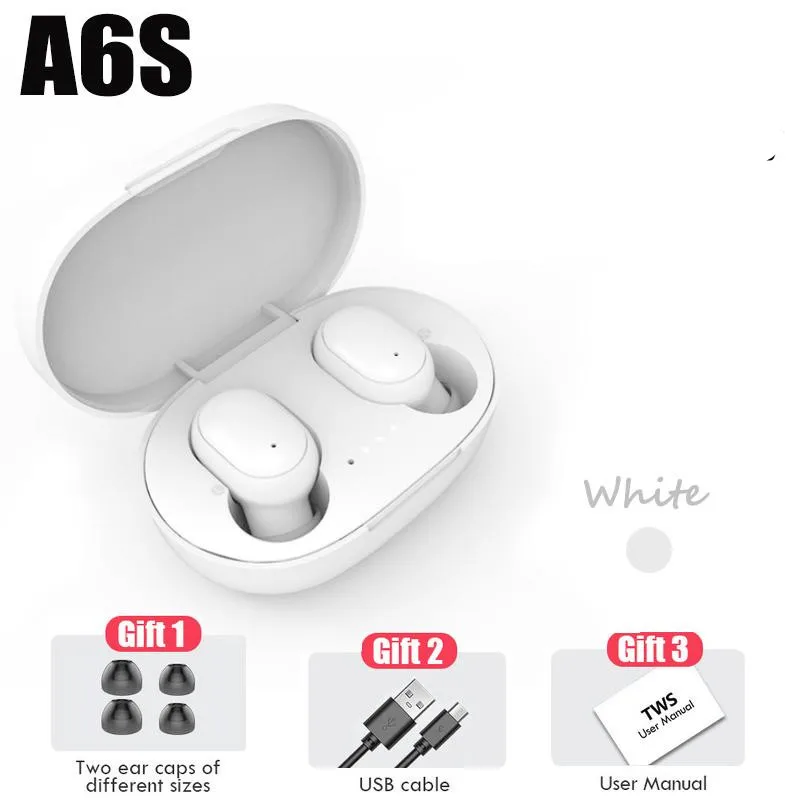 Спортивные мини-наушники A6S Pro Tws наушники с зарядным устройством для Xiaomi Redmi Iphone Pk