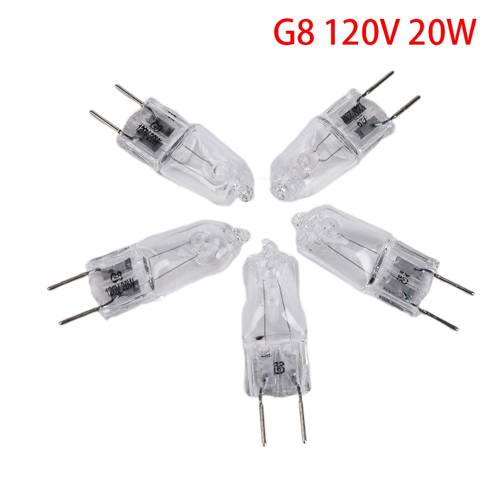 10pcs G8 120V 20W Halogen Light Lighting Lamp Bulb Volt G8 P