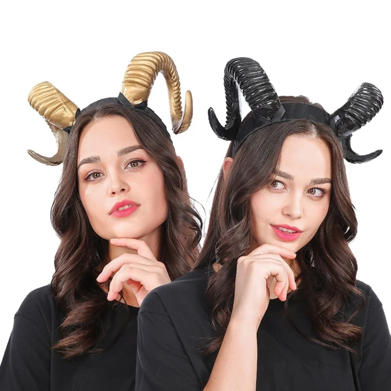 

Черные головные уборы с дьявольским дизайном для костюма на Хэллоуин, косплей, 1 шт.