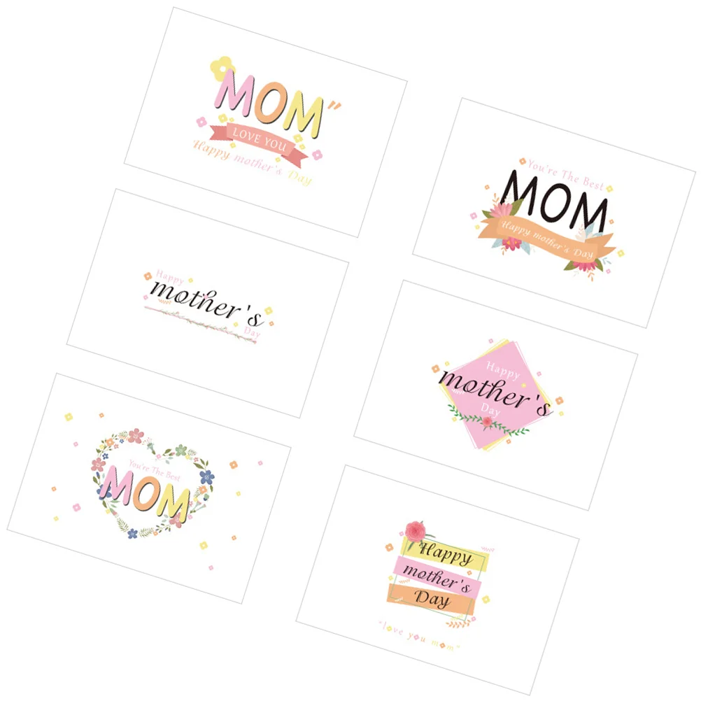 

24 Sets Greeting Mothers' Day Themed Mothers Day Bless Mother's Gift