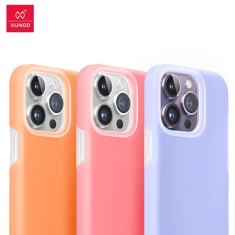 

Xundd For iPhone 15 Pro Max 15 14 Pro 15 Plus Case Flexible Liquid Silicon Shockproof Shell Anti-fingerprint Anit-scratch Cover