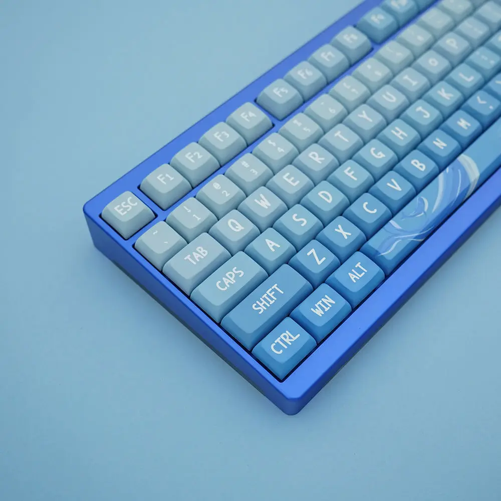 

Колпачки для клавиш 127 клавиш PBT краска-Sub градиент синее море XDA профиль колпачок для клавиш для Cherry Gateron MX переключатели Механическая игровая клавиатура