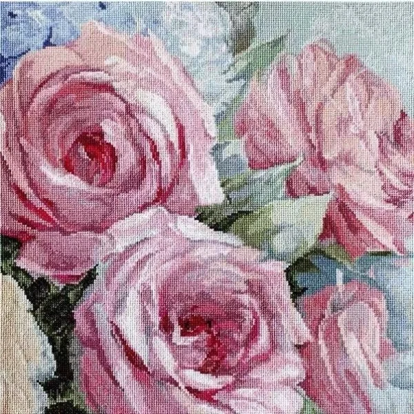 

Набор для вышивки крестиком, Набор для вышивания ниток розового цвета, 44 44