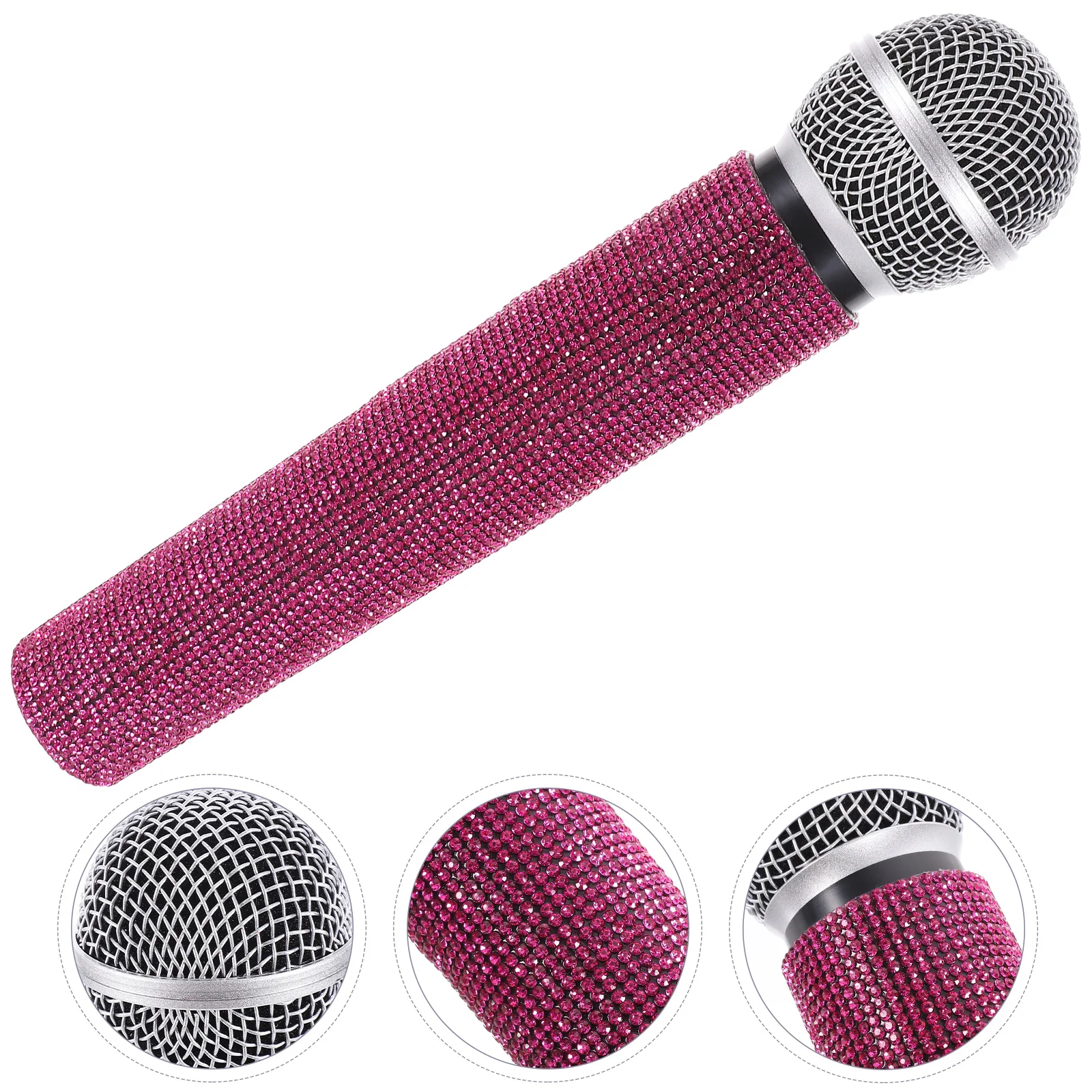

Microphone Kids Simulated False Glitter Artificial Simulation Plastic Prop Child