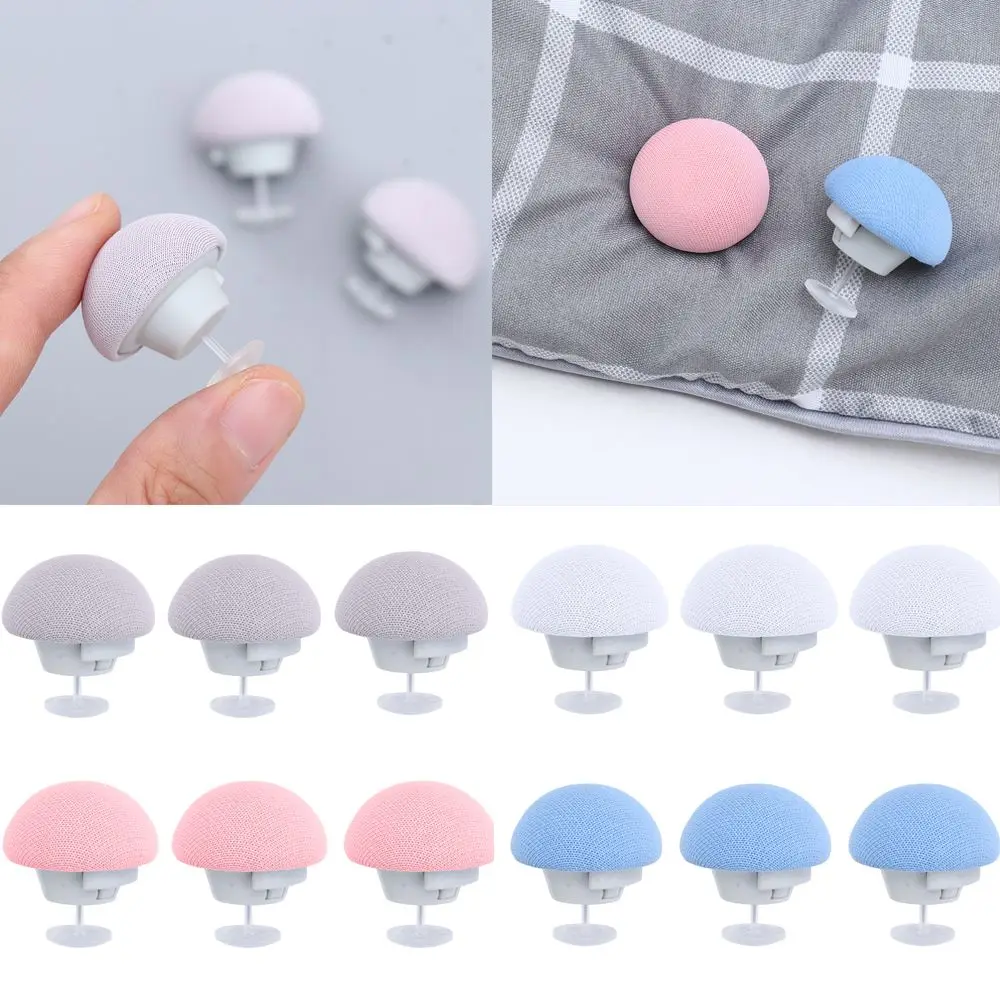 

10pcs Mushroom Quilt Holder Macaron Non-slip Quilt Blanket Clip Blankets Cover Fastener Clip Holder Plastic Needle Bed Sheet