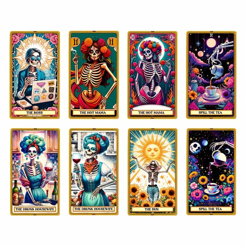 DTF Переводные карты Таро наклейка для одежды утюжок на футболках модная женская