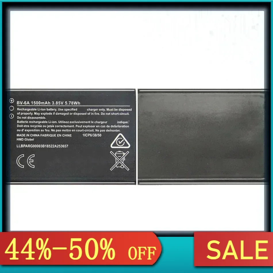 BV-6A BV6A BV 6A 1500 мАч Сменный аккумулятор для Nokia Banana 2060 3060 5250 C5-03 8110 4G Batterij + Track NO