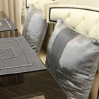 45 см чехол для подушки декоративные подушки Стразы роскошный фланелевый чехол из искусственного шелка для свадебного стола домашний декор