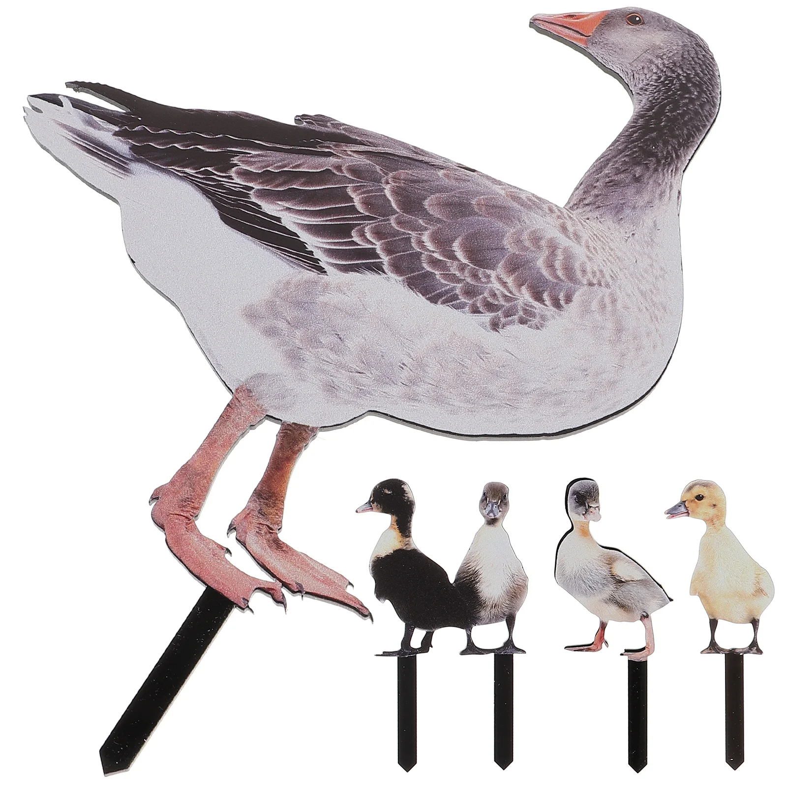 

Yard Silhouette Stake Garden Accessory Outdoor Adornment Duck Yards Acrylic Decoration