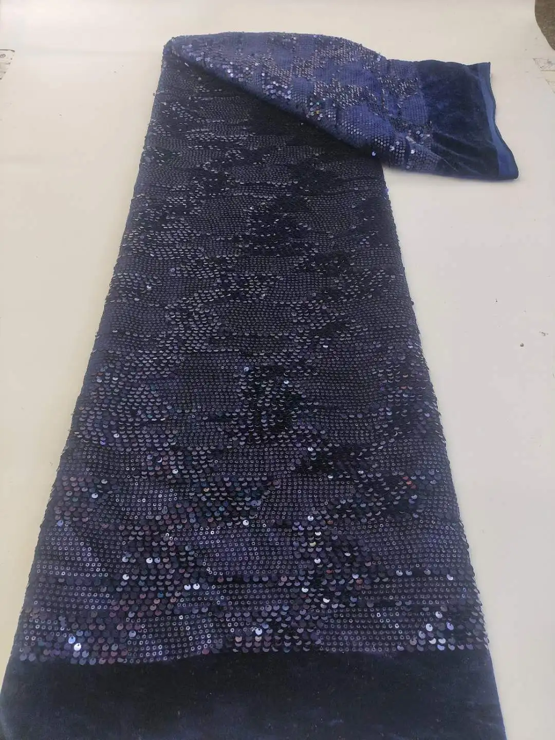 Mccarthy французская бархатная кружевная ткань с блестками 2023 Высококачественная