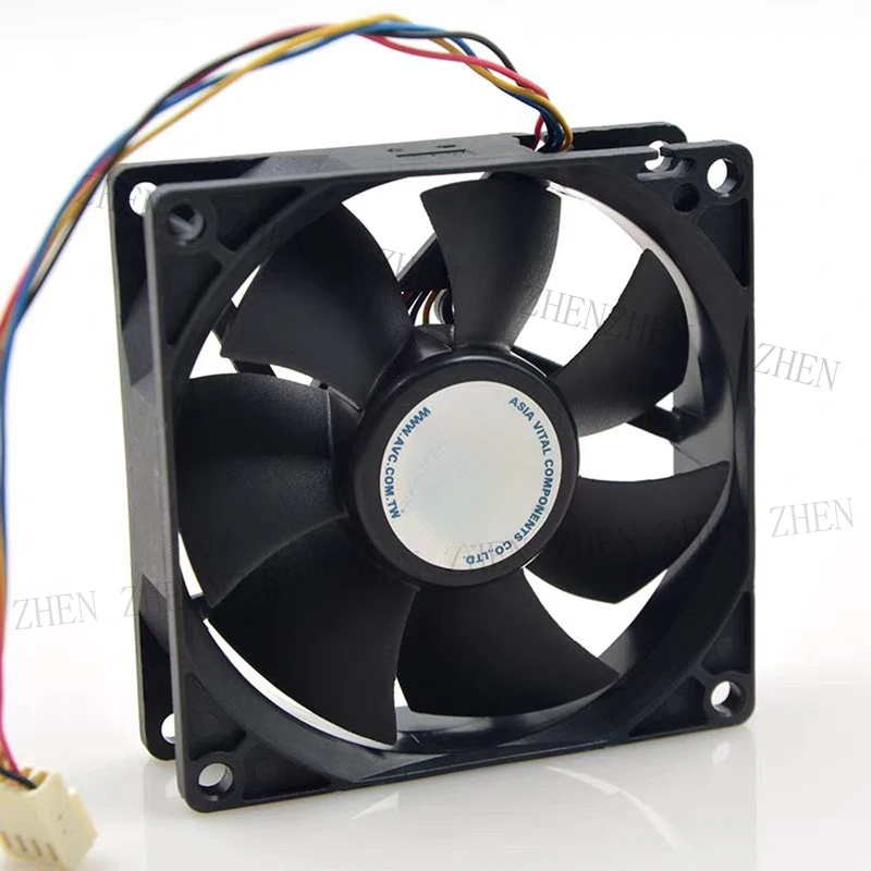 Новый вентилятор охлаждения AVC DL08025R12U DC12V 0.50A 8025 8 см 4-проводной # QW (art.: 3920db0790260) - 3920db0790260
