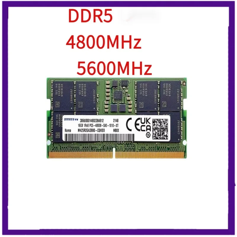 Оперативная память DDR5 8 ГБ 16 32 Latpop 4800 МГц 5600 UDIMM PC5 260pin для ноутбука Ddr5 ram Memoria