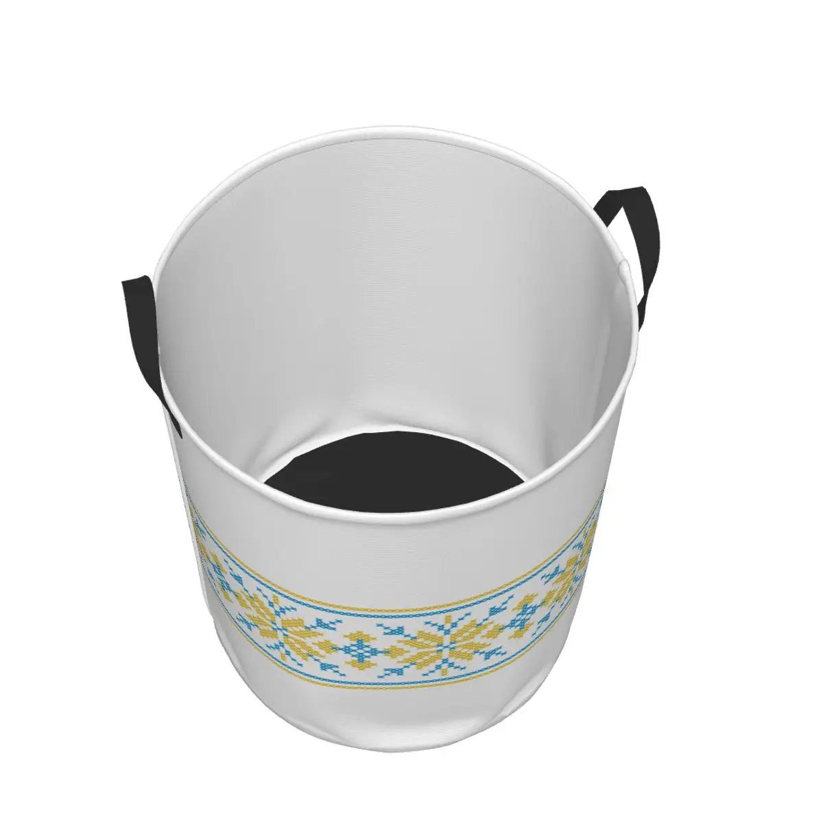 Изготовленная на заказ украинская традиционная корзина для белья с вышивкой