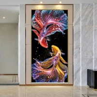 diy 5d diamond painting animal goldfish series full drill square embroidery mosaic art picture of rhinestones home decor gifts