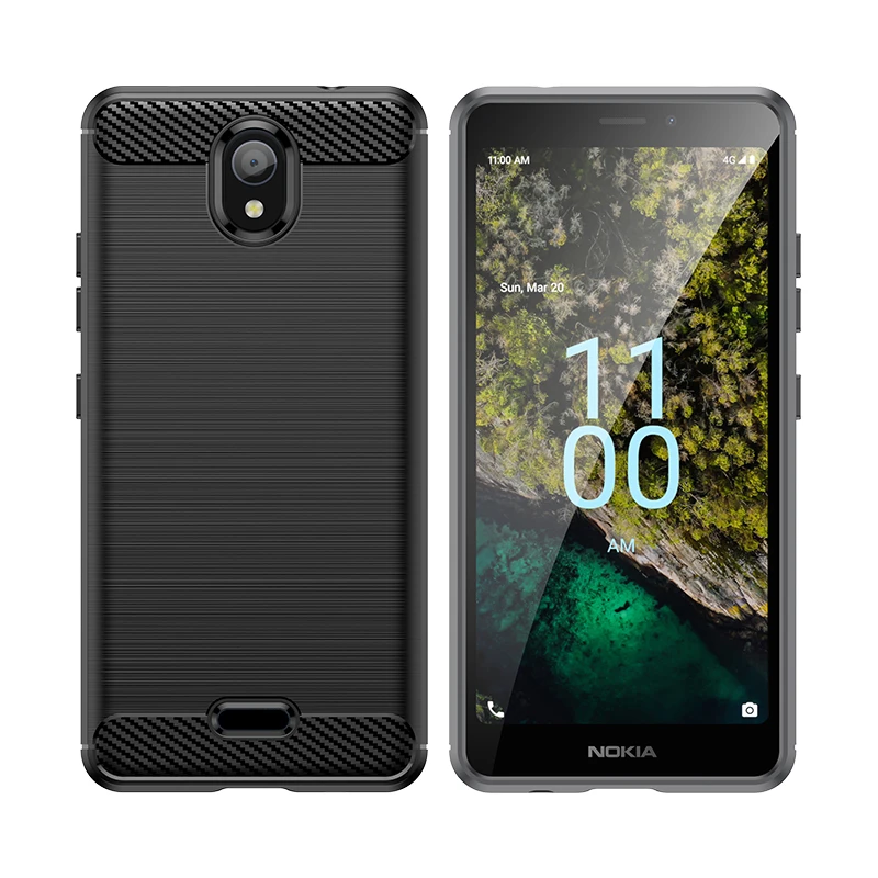 For Nokia C100 Case Silicone Bumper TPU Matte Shell Soft Rubber Protective Case For Nokia C100 Cover For Nokia C200 C100 Case