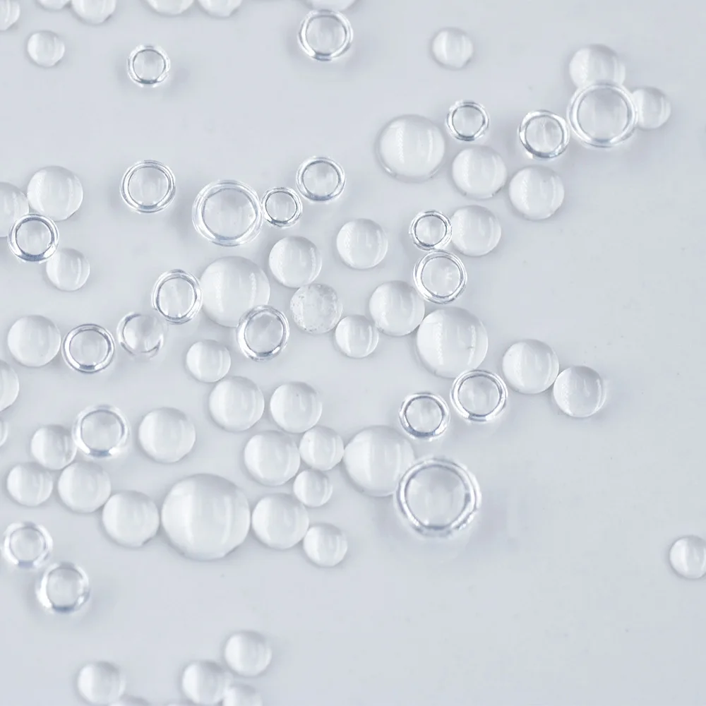 Новые аксессуары прозрачные имитационные капли смолы полукруглые бусины с