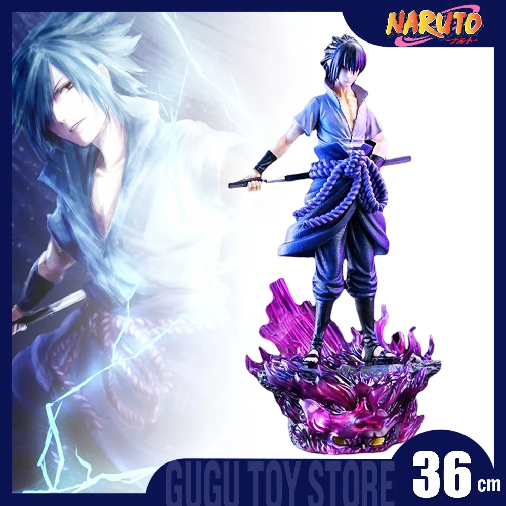 

Новинка, аниме Наруто 36 см, Слитная статуя Uchiha Sasuke Gk Susanoo, Коллекционная модель, кукла, дневная рождение