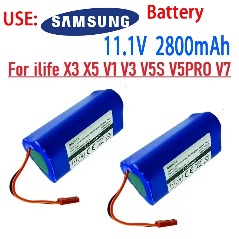 

Li-ion Battery 11.1V 2800Mah For Ecovacs Ilife V1 V3 X3 V5 X5 V5S CW310 CEN250 Robot Cleaner Parts 11V Replacement Battery