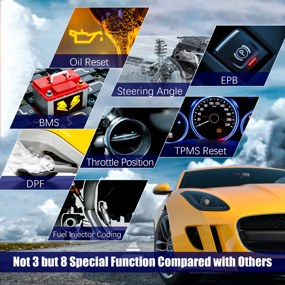 Автомобильный диагностический сканер Autophix 7610 Obd2 автомобильный прибор для сброса