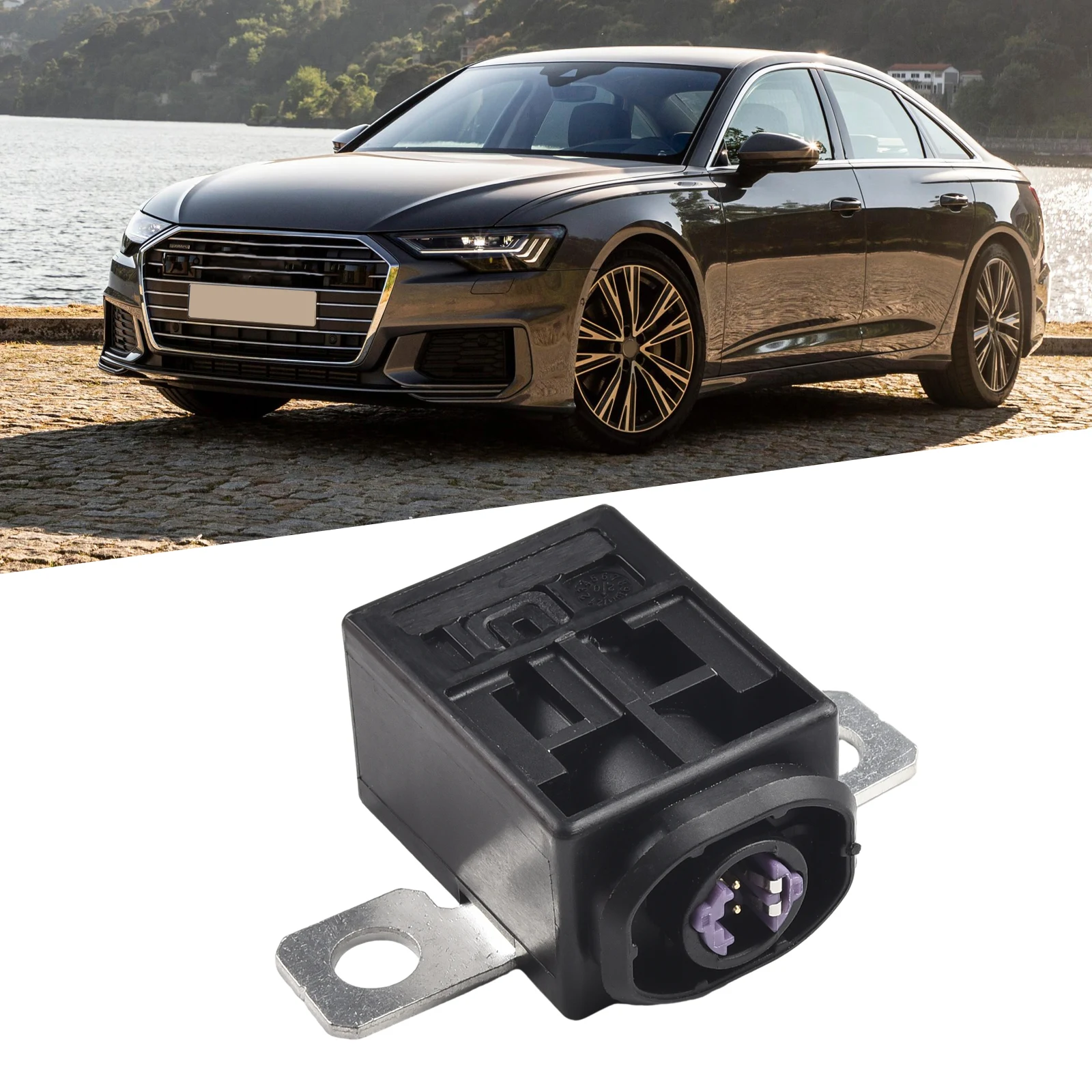 

1x Black Plastic Battery Cut Off Fuse Overload Protection Trip For A6 SPORT SEDAN 4-DOOR 2007-2009 Direct Replacement Parts