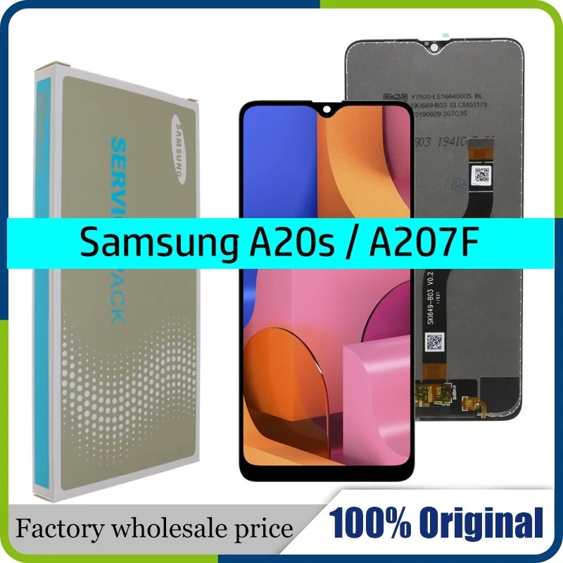 

Original 6.5" LCD For Samsung Galaxy A20s A207 A2070 SM-A207F LCD Display Screen replacement Digitizer Assembly+service