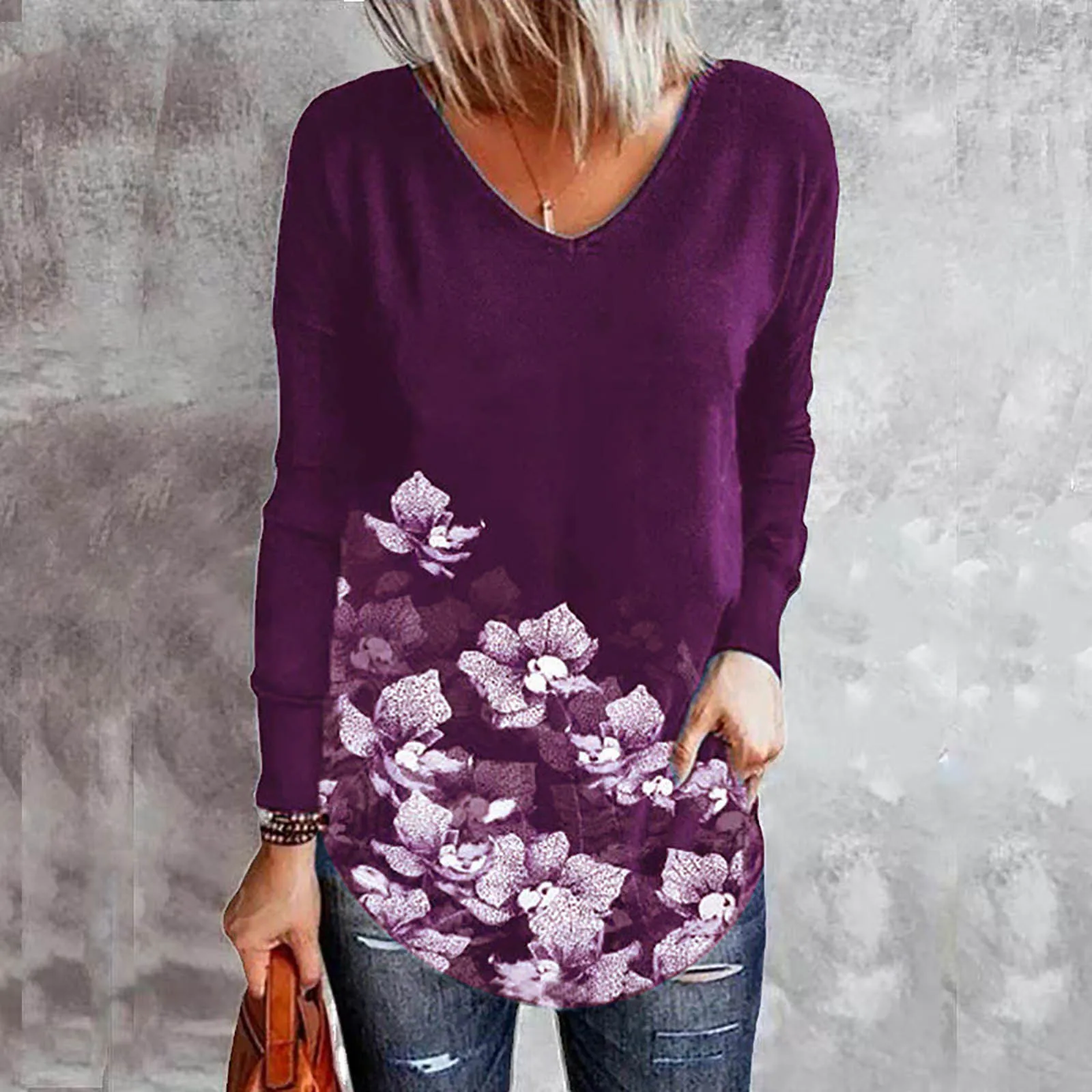 

Womens Print Crewneck Long Sleeve Casual Loose Pullover Sweatshirt Tops Ugly Sweater Christmas Women Women Tops Blouses Cotton