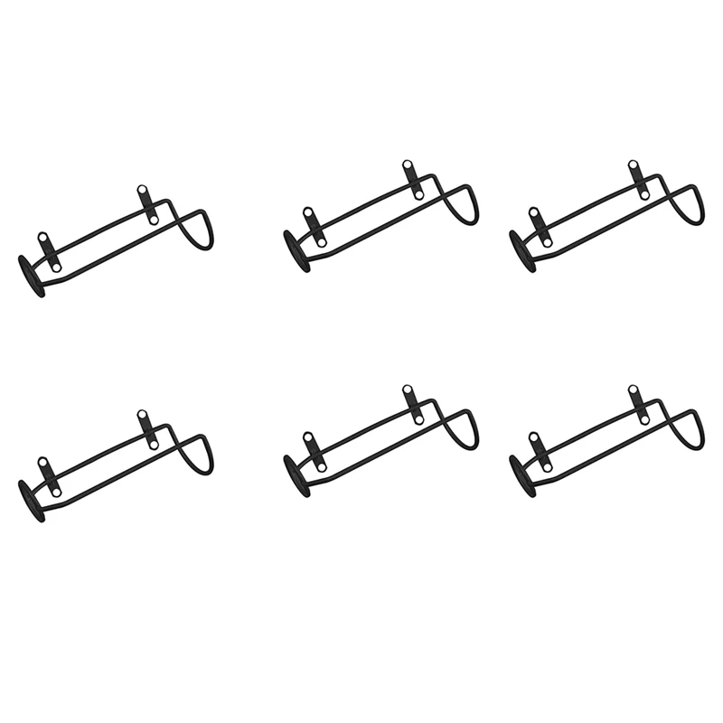 

6Pcs Wrought Iron Simple Wine Rack Wall Hanging Wine Holder With Screw Bottle Display Stand Bar Accessory Bar Tools