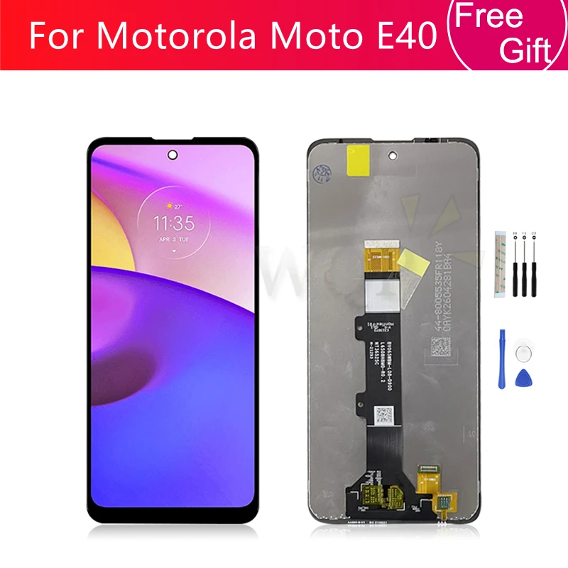 

Для Motorola Moto E40 ЖК-дисплей Сенсорная панель дигитайзер в сборе с рамкой XT2159-3 XT2159-4 экран запасная часть 6,5"