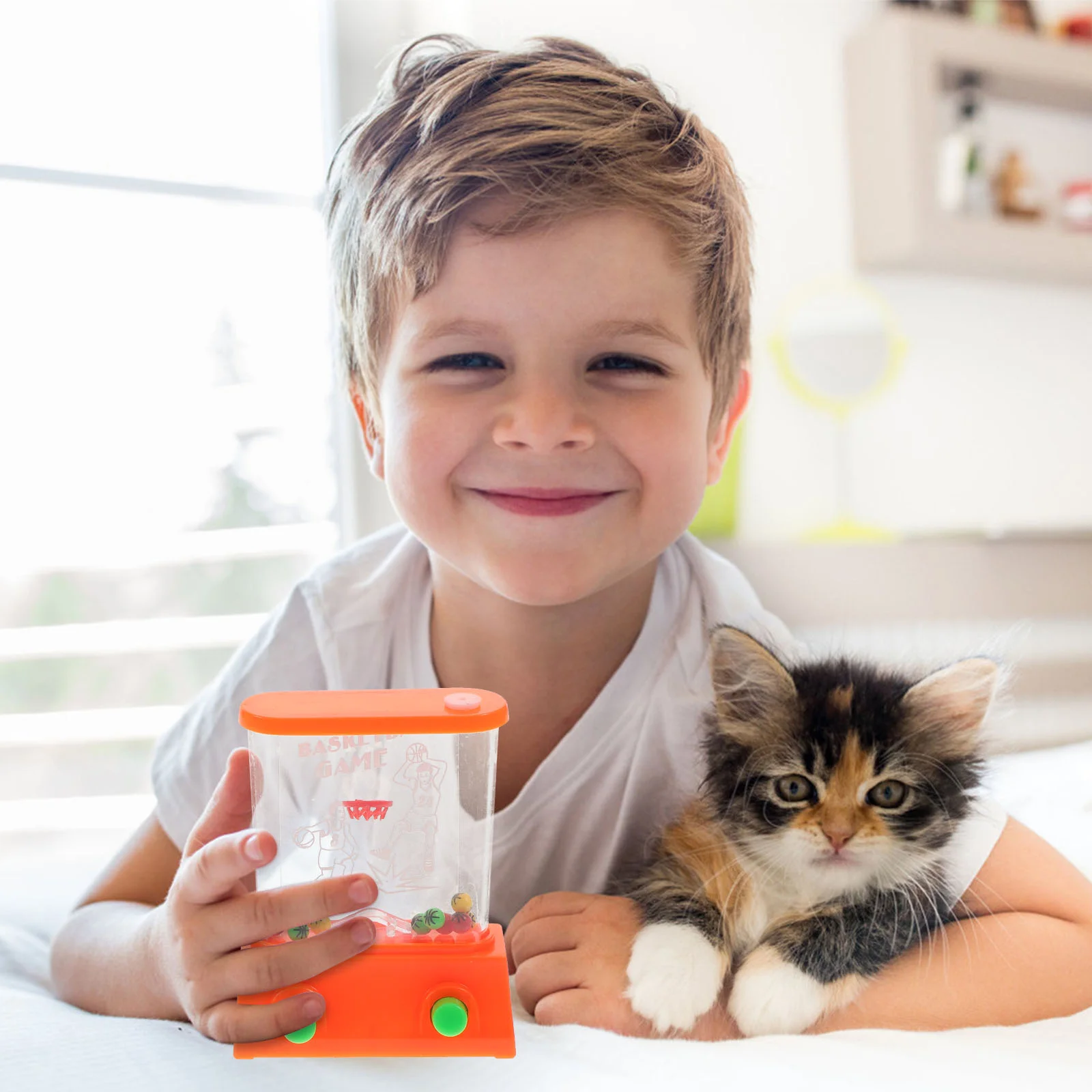 

Water Ring Game Toy Toys Handheld Games Kids Child Fun Retro Mini Fight Decompression Basketball Playthings Arcade Lasso Ferrule